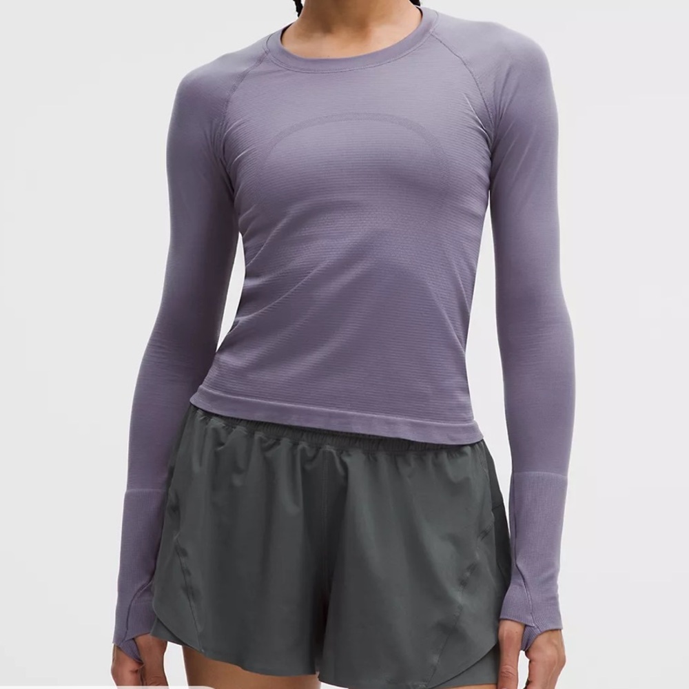 lululemon athletica Long Sleeve Top in Dusty Lavender